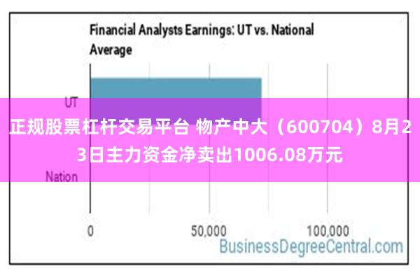 正规股票杠杆交易平台 物产中大（600704）8月23日主力资金净卖出1006.08万元