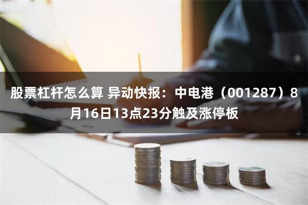 股票杠杆怎么算 异动快报：中电港（001287）8月16日13点23分触及涨停板