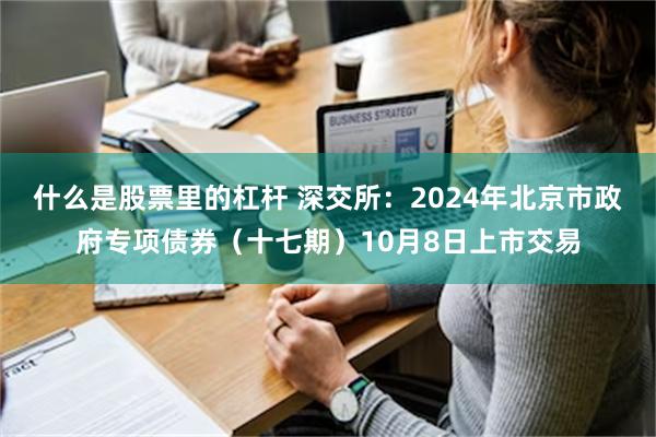 什么是股票里的杠杆 深交所：2024年北京市政府专项债券（十七期）10月8日上市交易