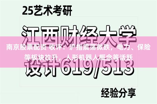 南京股票配资 收评：沪指震荡微跌，电力、保险等板块拉升，人形机器人概念等活跃